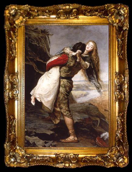 framed  Sir John Everett Millais The crown of love, ta009-2